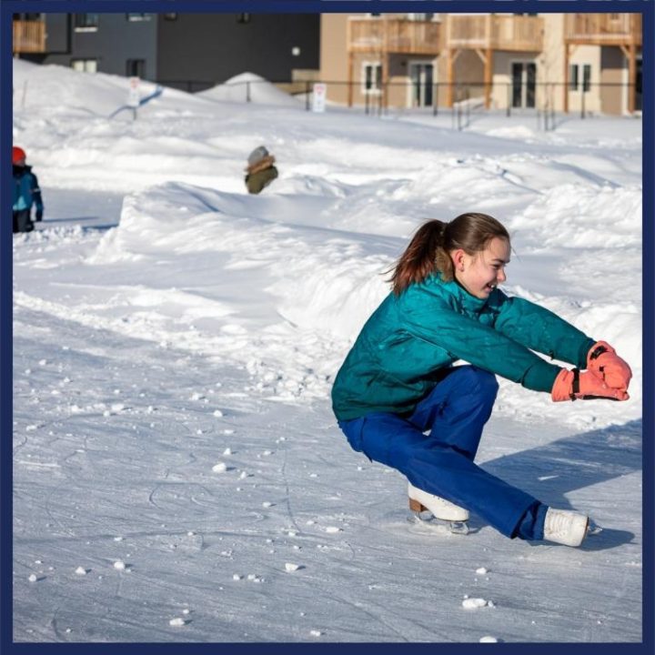 Figure skating in the park