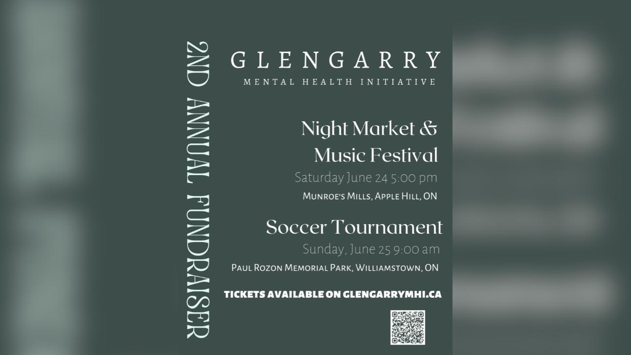 promotional poster for glengarry mental health event