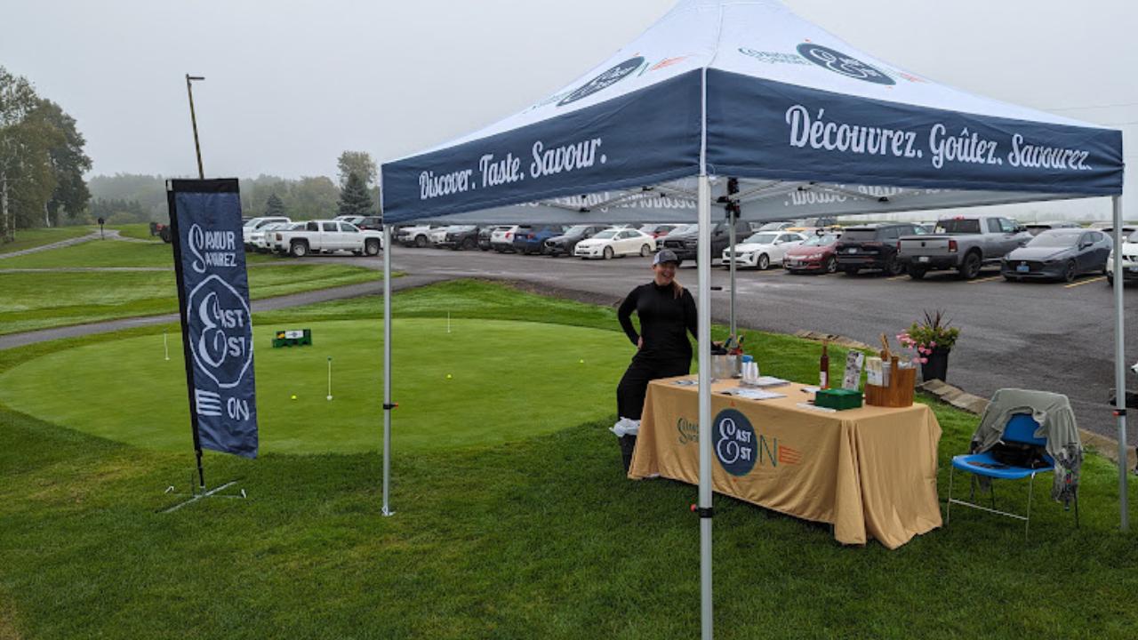 SavourEastOn booth and putting contest